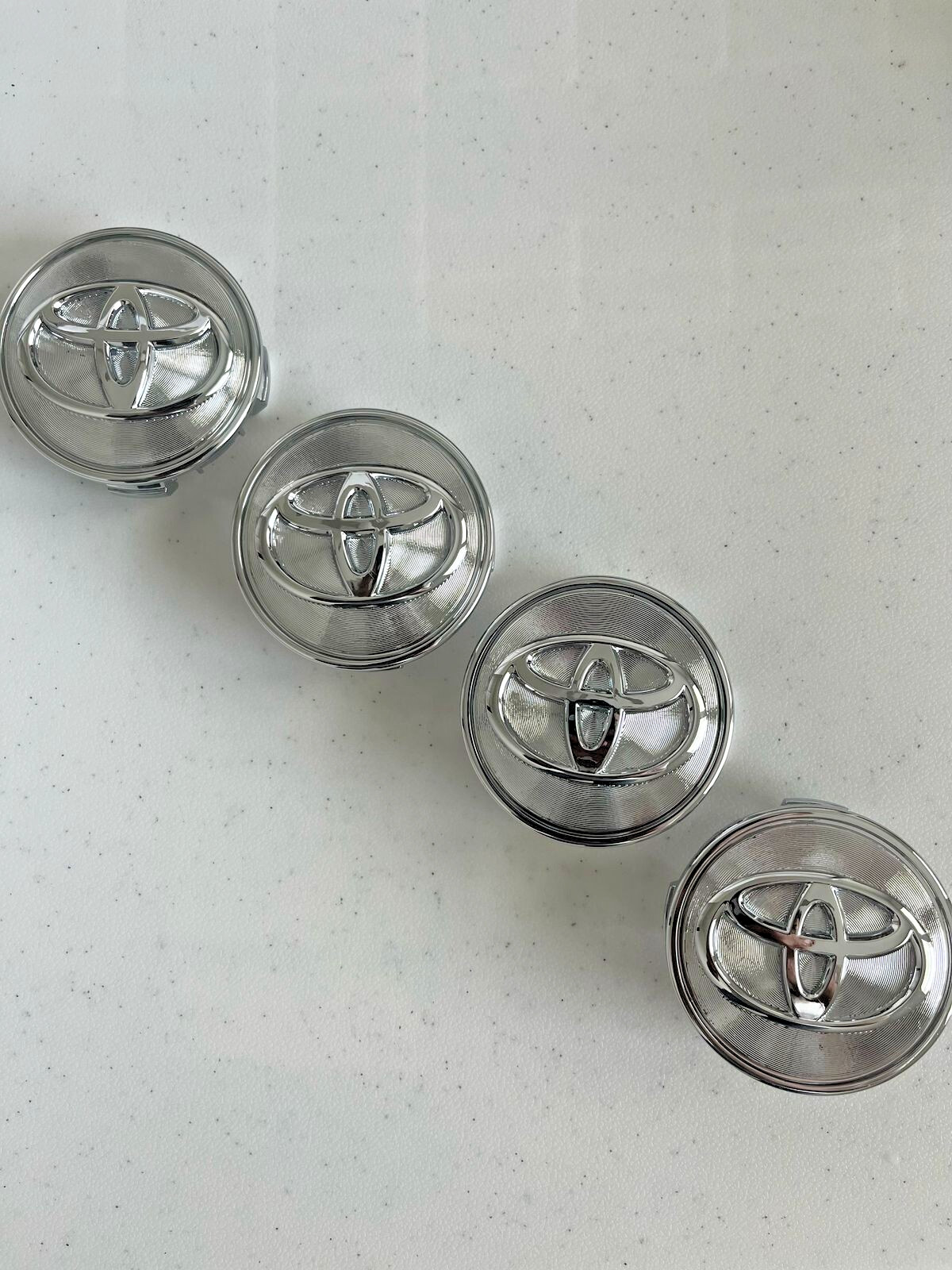 Set Of 4 Toyota 62mm Chrome Wheel Center Caps Fit Camry Corolla Prius &more