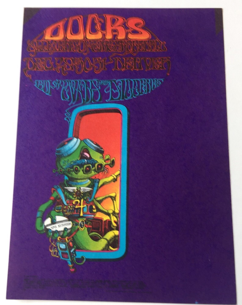 Family Dog Denver  FDD 18   Doors Rick Griffin Art Postcard 1967