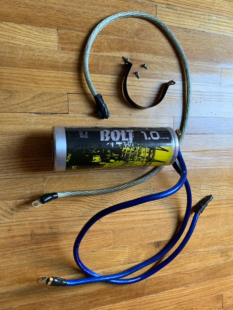 USED Lightning Audio 1 Farad Capacitor BOLT