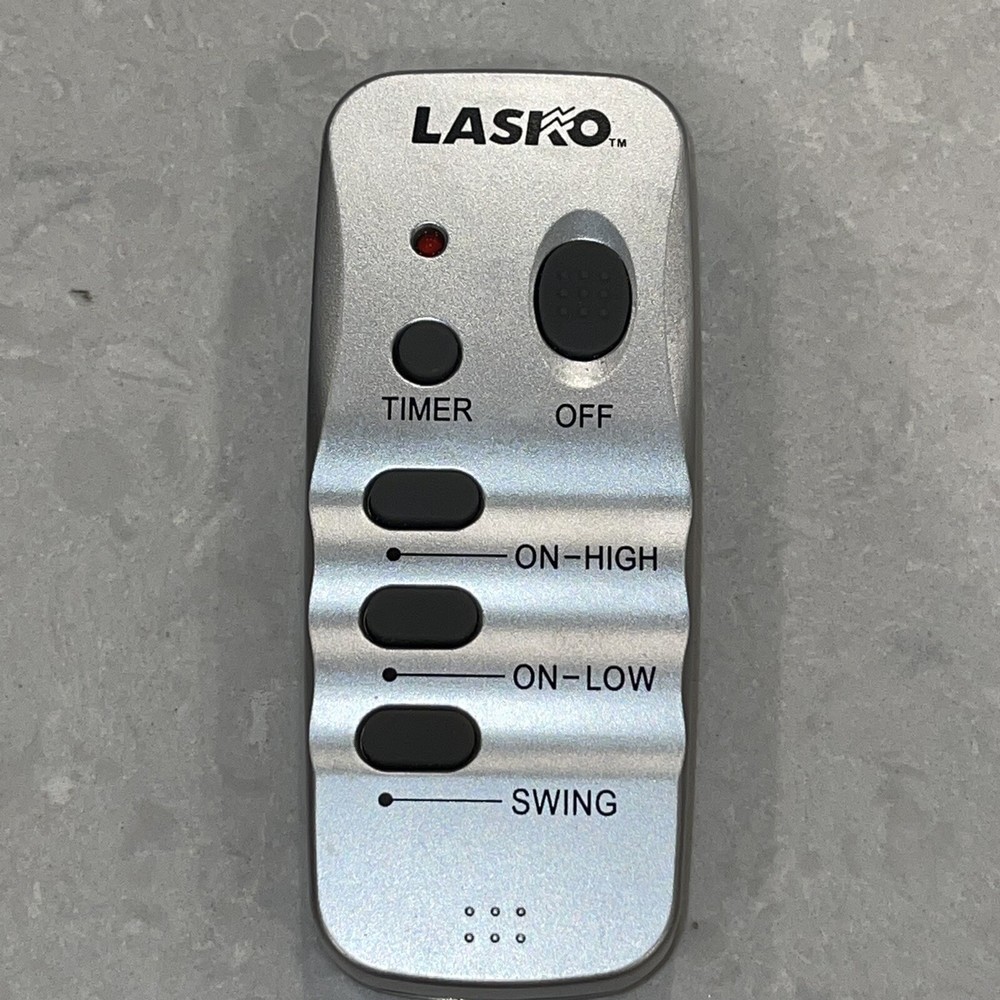 LASKO Oscillating Fan Remote Control Timer Silver