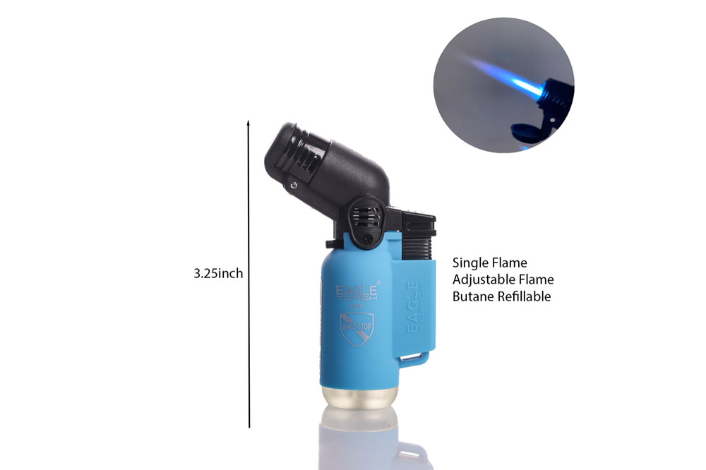 5 Pack Eagle Torch Neon Color 45 Degree Butane Refillable Torch Lighter