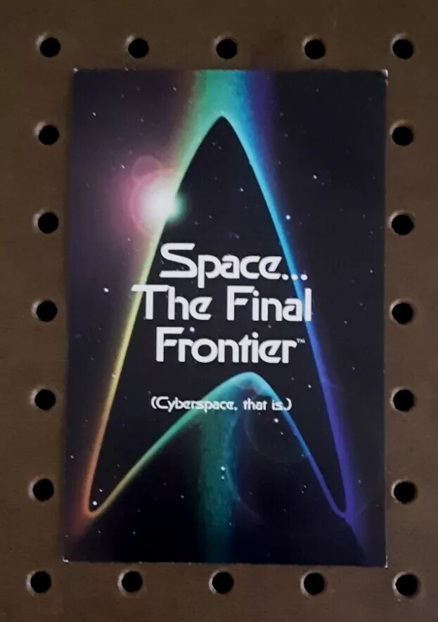 msn. The Microsoft Network/ Star Trek 1995 Cross Advertisement