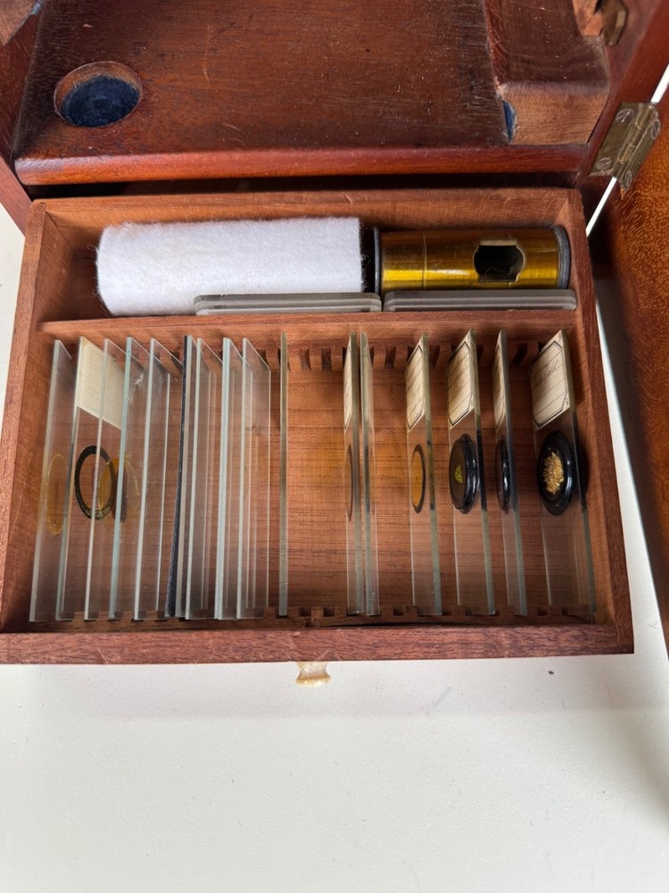 Antique William Heath Monocular Compound Brass Microscope