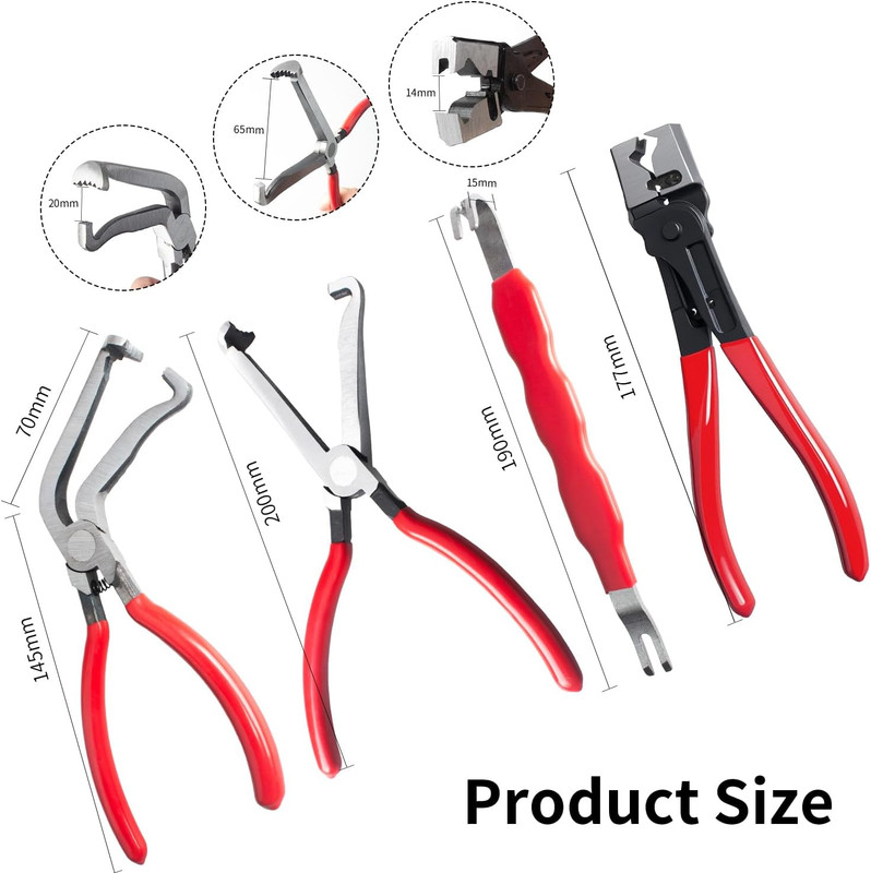 Electrical Disconnect Pliers Connector Separator Terminal Plug Removal Tool Kit