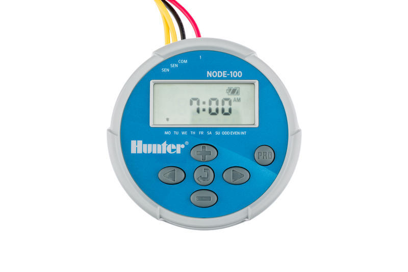 Hunter NODE-100 9V Battery Controller Timer Single Station With DC Solenoid SVC