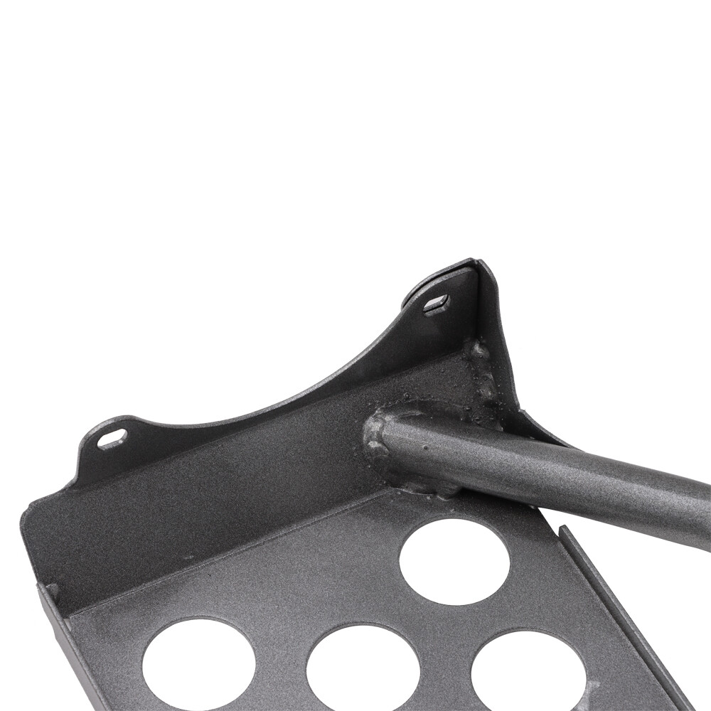 Heel Guards Footrest For 1990-2006 Yamaha Banshee LH+RH Nerf Bars Black+Silver