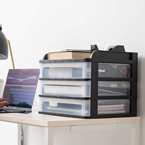 DDS-M3 Medium Desktop Drawer System, Black