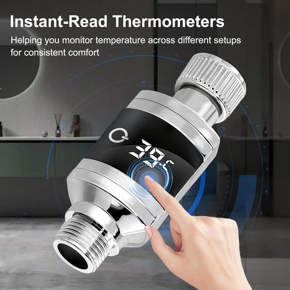Shower Water Temperature Sensor Instant-Read Bath Gauge Sensor Shower