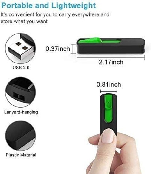 USB 2.0 Memory Stick 5 Pack - Colorful Storage Solution