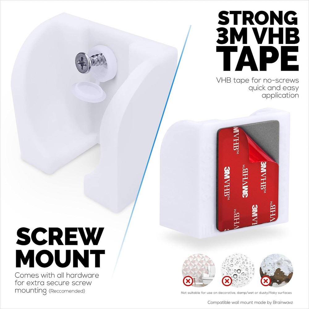 Wall Mount for Google Nest Wired 2nd Generation Security Camera - Adhesive & ...