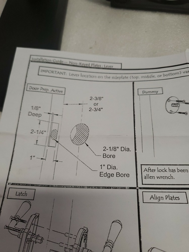 EMTEK 7757DFB DUMMY pair sideplate flat black