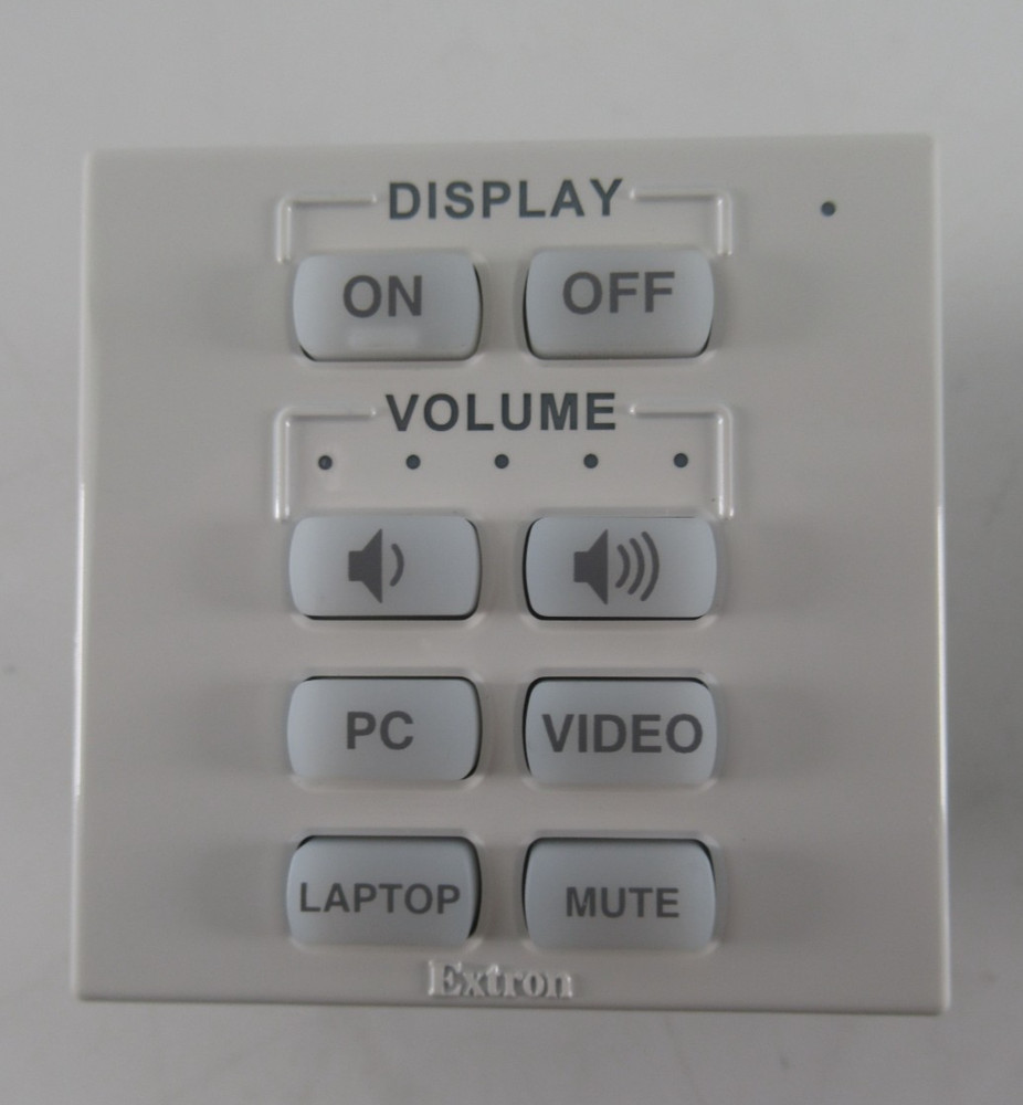 Extron EBP 108 eBUS Button Panel with 8 Buttons - Flex55 and EU - 60-1189-31