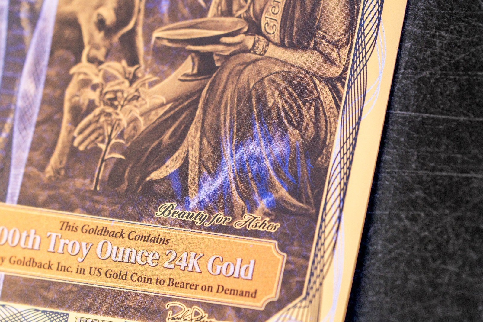 2026 - 5 IDAHO Goldback Aurum Gold Foil Note 1/200 oz 24kt .999 Fine PRESALE