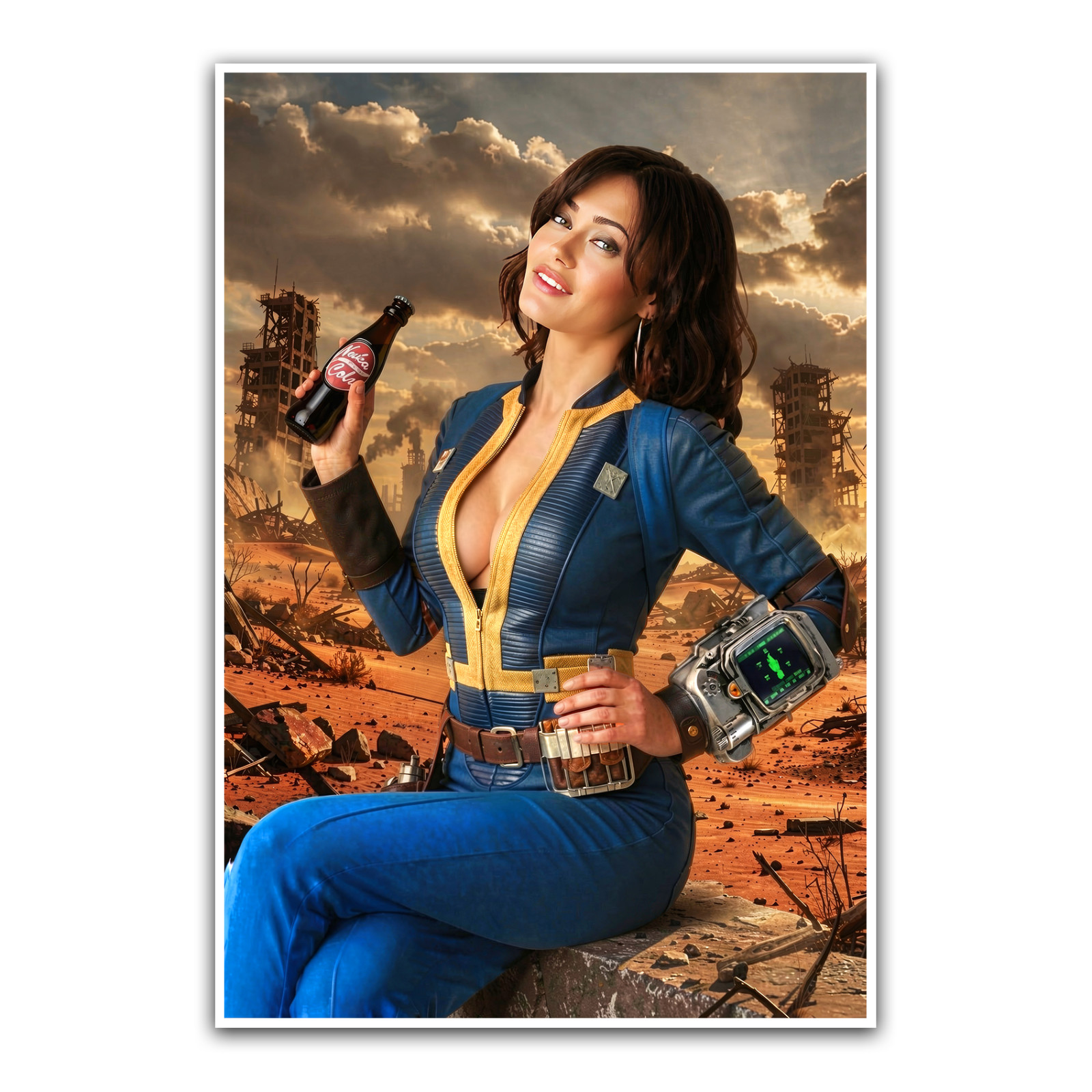 Fallout 4 Lucy MacLean Poster Gaming Fan Gift