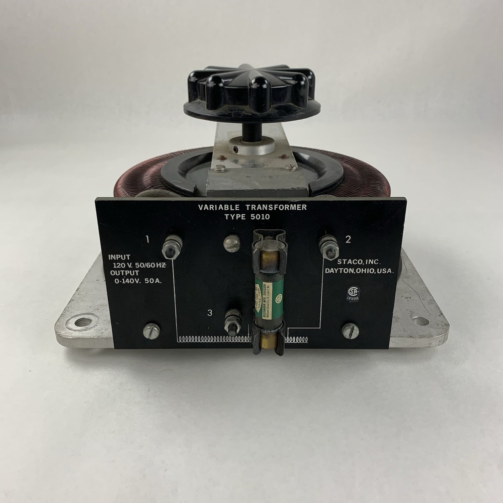 Staco Powerstat Type 5010 Variable Transformer 140V 7.0KVA 50A USAmade