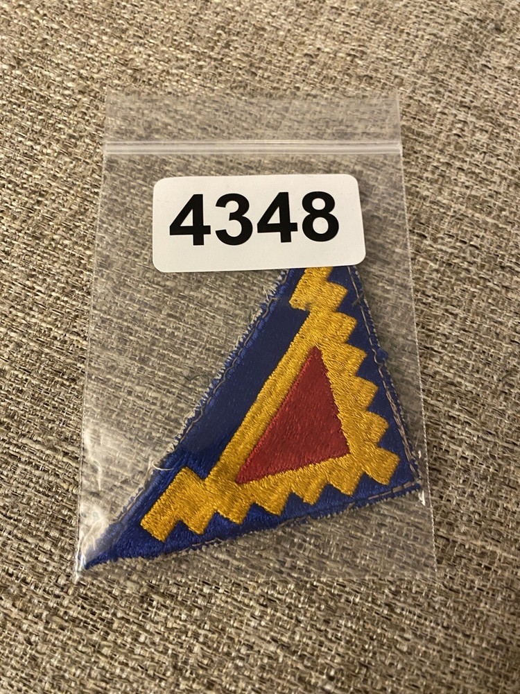 US Army 7th Army Triangle Red Blue Yellow Patch INV4348
