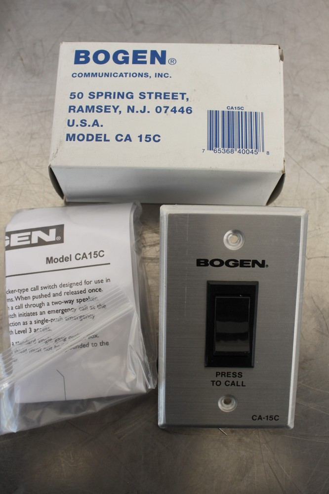 BOGEN CA15C MAUNAL CALL-IN / EMERGENCY SWITCH