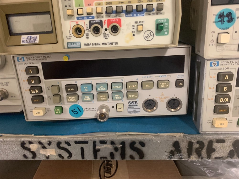 HP 438A DUAL SENSOR POWER METER ~ AGILENT