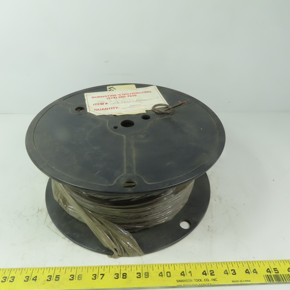 Brown Stranded TEW 16 AWG Copper Wire 1000'