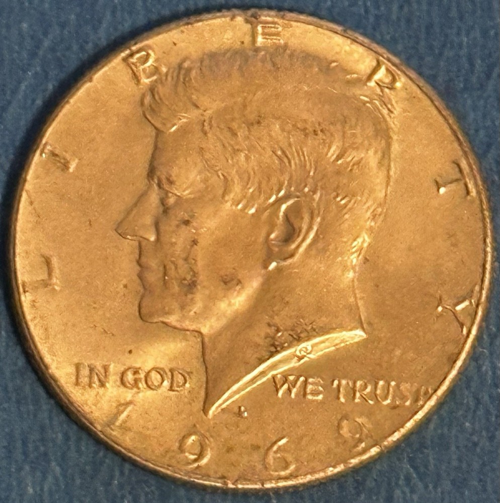 1969 D Kennedy Half Dollar - 40% Silver