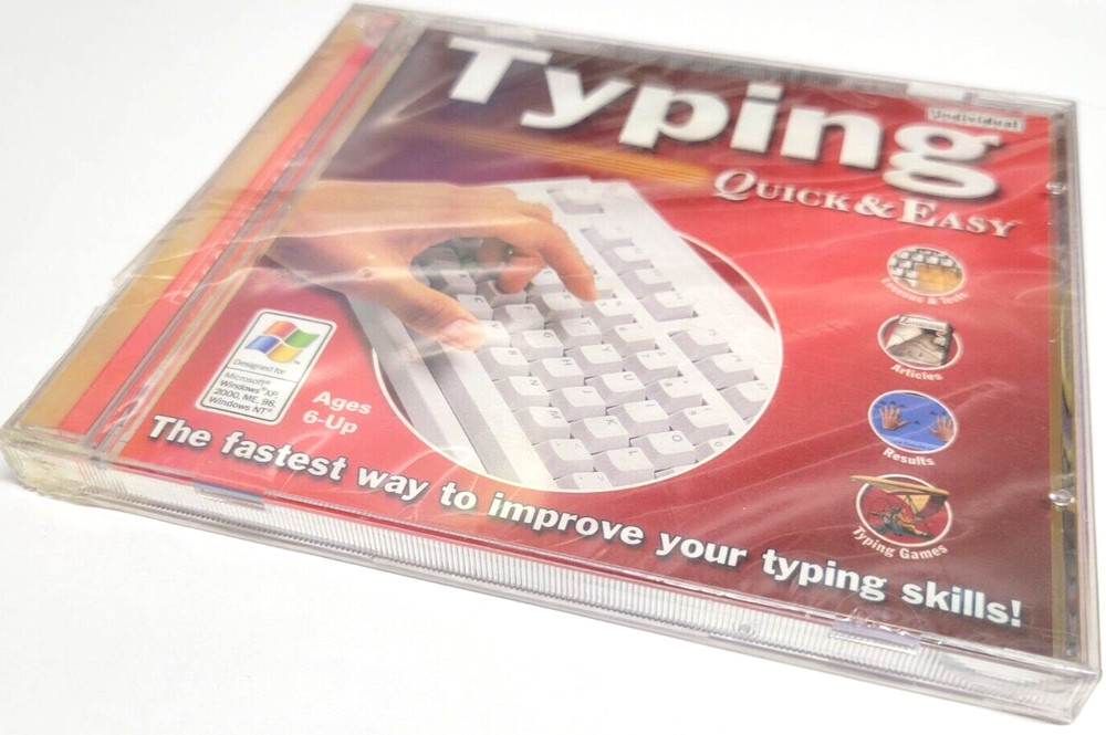 TYPING Quick & Easy Scholastic Typing Skills Course CD ROM Typing for PC