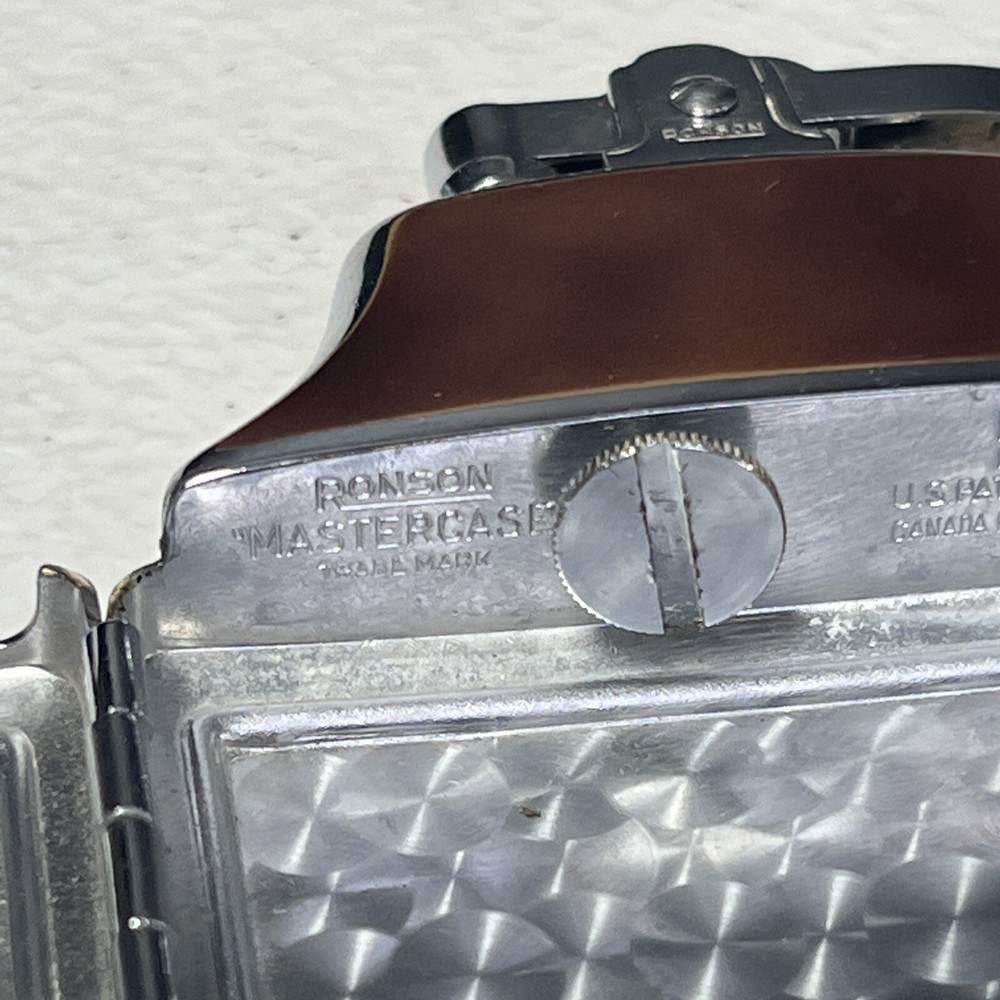 Vintage Ronson Mastercase Lighter With Cigarette Case Untested