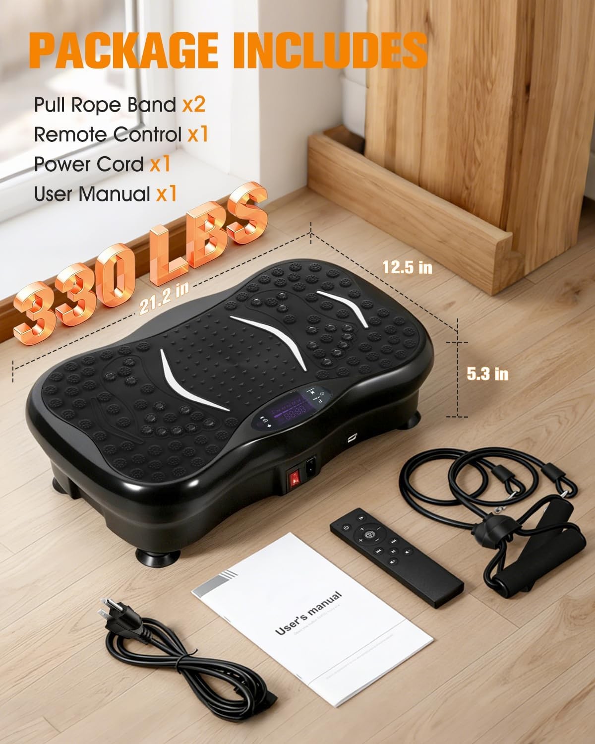 Vibration Plate Exercise Music Whole Body Shake Vibrating Platform Bluetooth