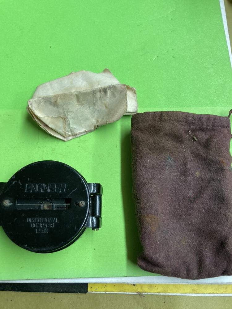 vintage engineer pocket compass