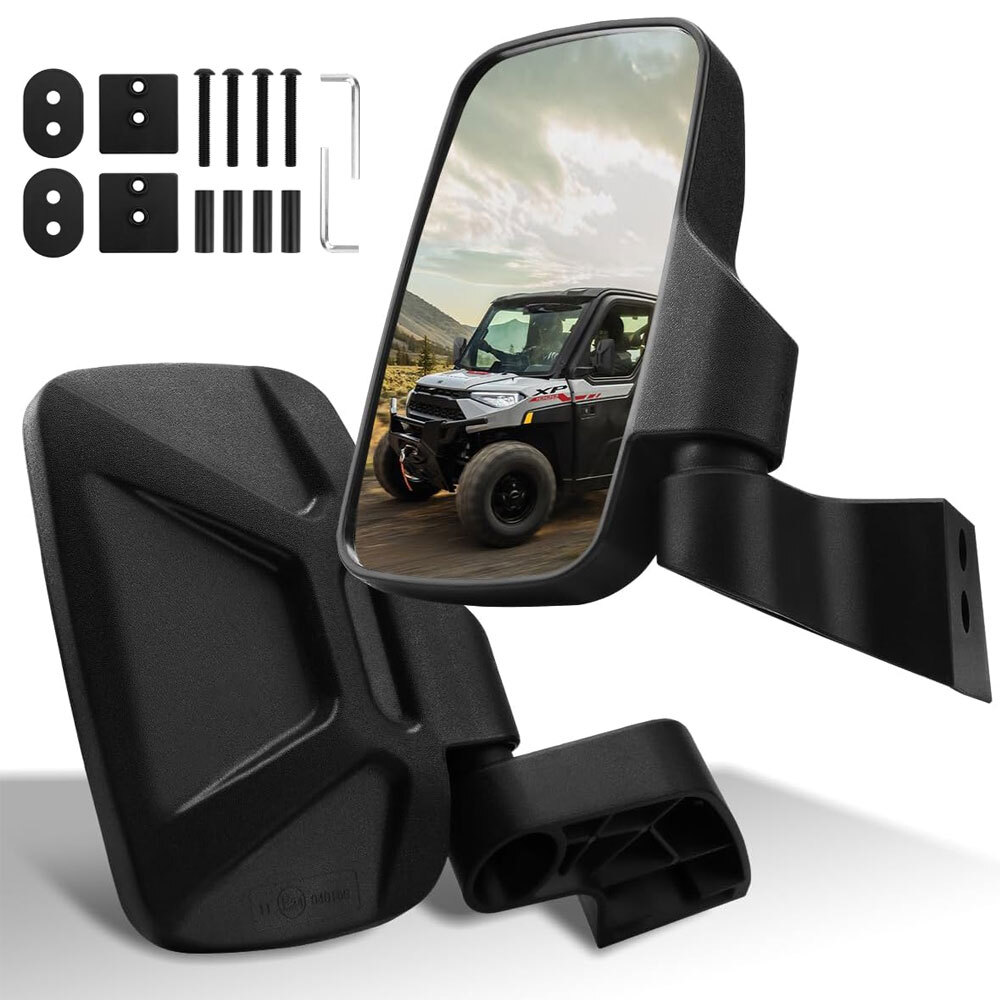 For Polaris Ranger XP 1000 & Northstar Side View Mirrors Hard Door Mount 2889241