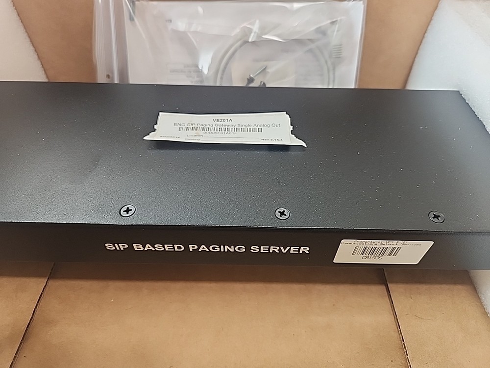 Valcom VE201A SIP Based Paging Gateway, 1 Analog Output