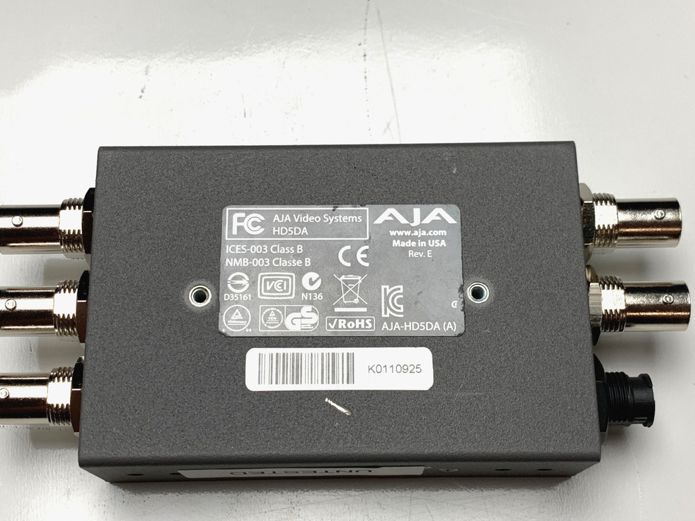 AJA HD5DA HD/SD-SDI Distribution Amplifier - UNTESTED