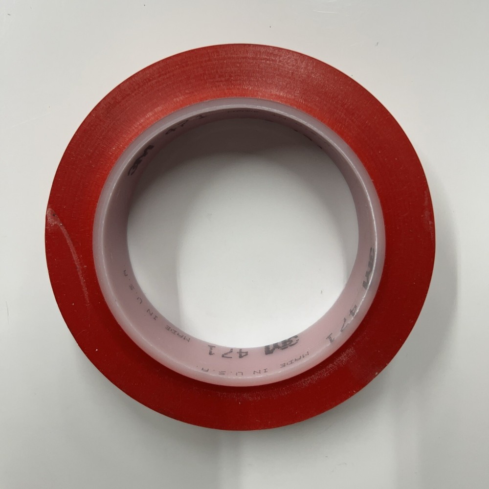 3M Red Vinyl Tape 4 Pack