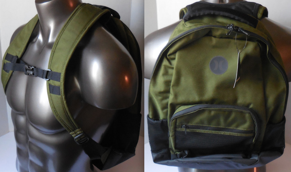 Hurley Patrol Backpack Lightweight Olive Canvas/Black