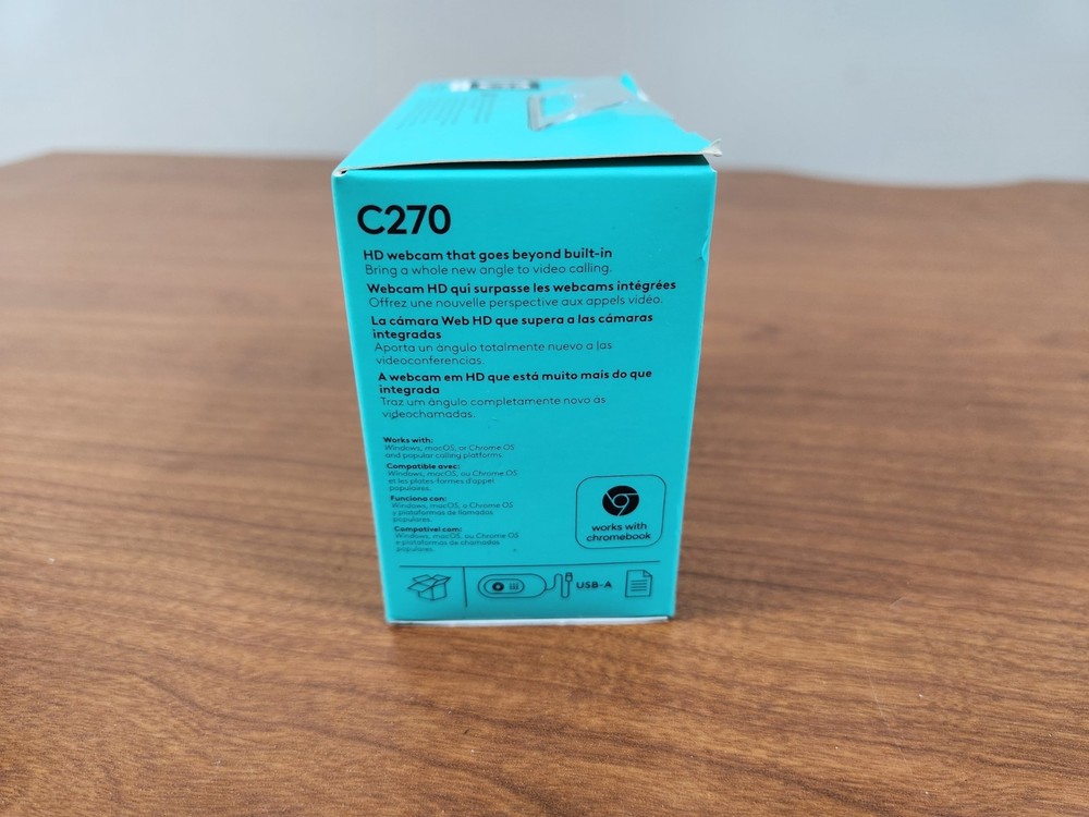 Logitech C270 Web Camera ~ Widescreen HD Video Calling ~ New In Sealed box