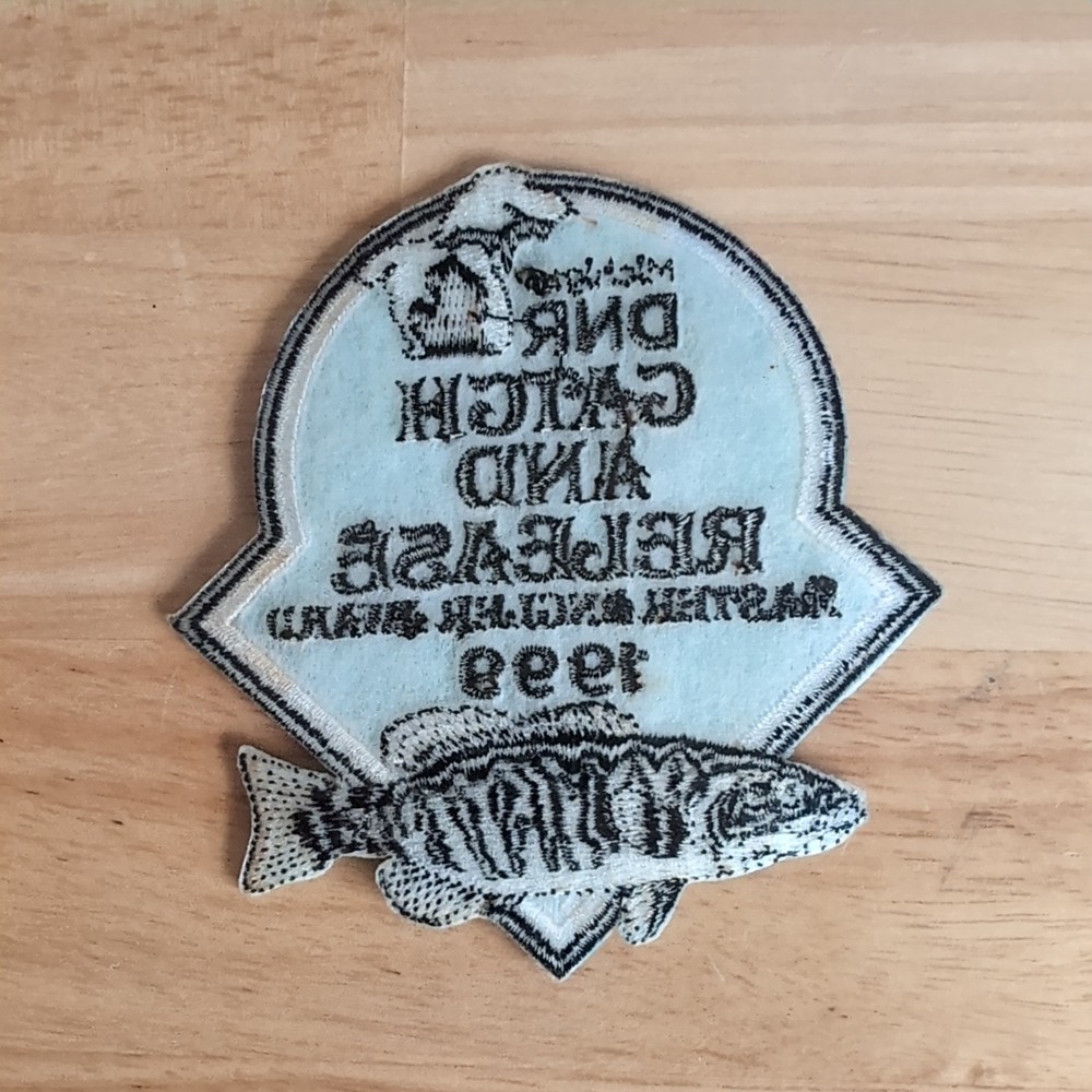 1999 MICHIGAN DNR MASTER ANGLER CATCH & RELEASE FISH PATCH