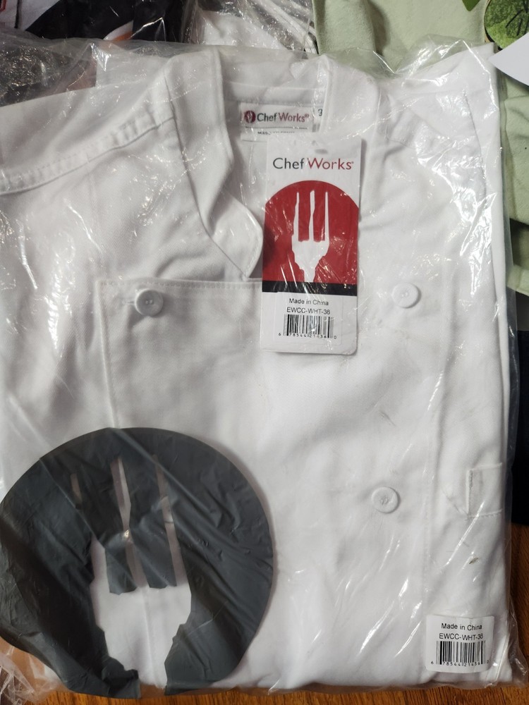 Chef Works Lyon Executive Chef Coat - WHITE , SIZE 36