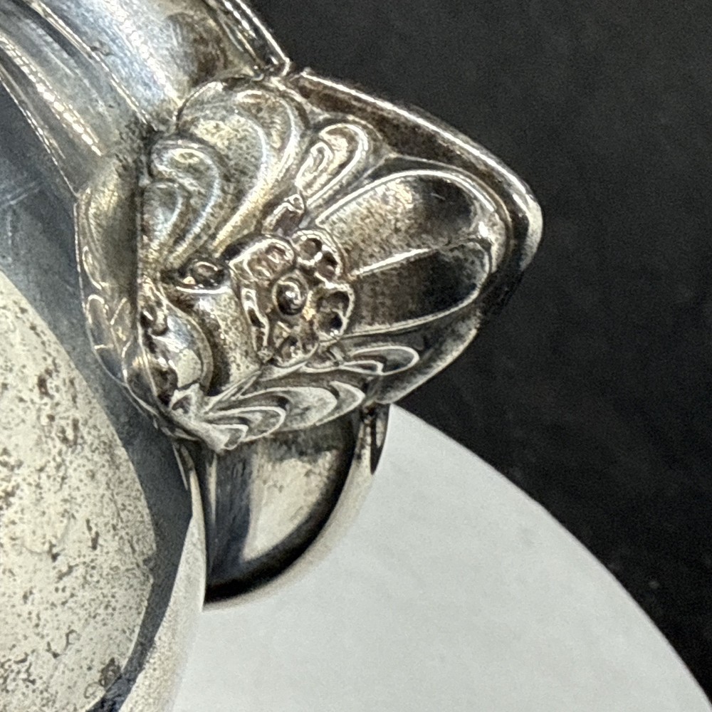 Oneida Silver-Plated Creamer Container Ornate Handle Spout Solid Base