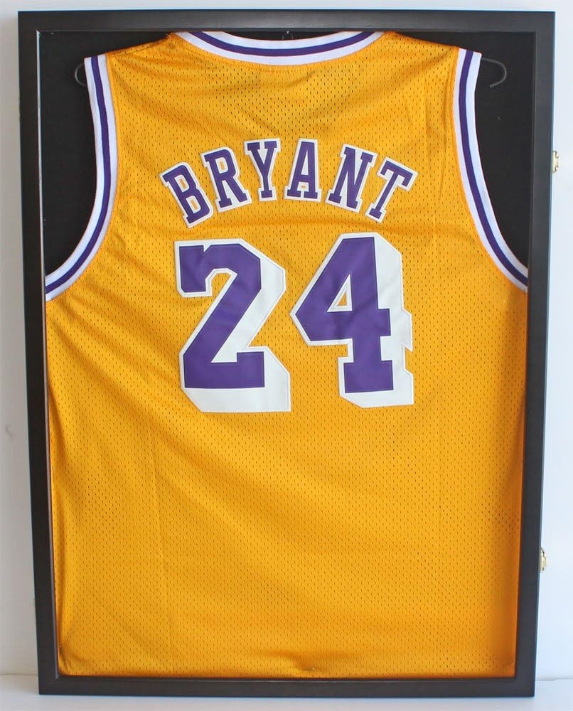 Jersey Display Frame Case Large Frames Shadow Box Lockable with UV Black