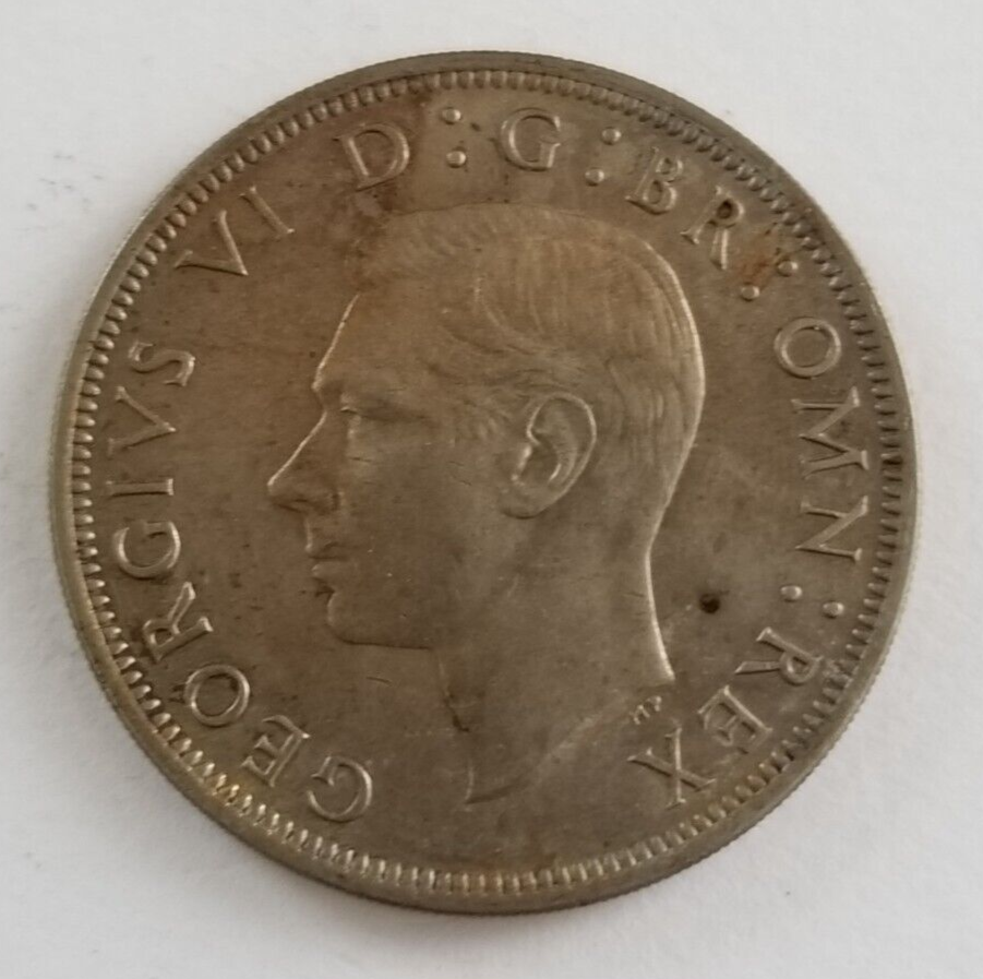 1950 Half Crown George VI - 3rd Type - No 'IND:IMP'
