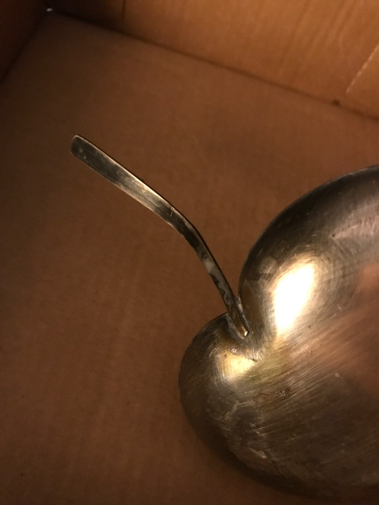 Vintage Silver plate Three Crowns Silversmiths Heart Shape Waterlily Tray Dish