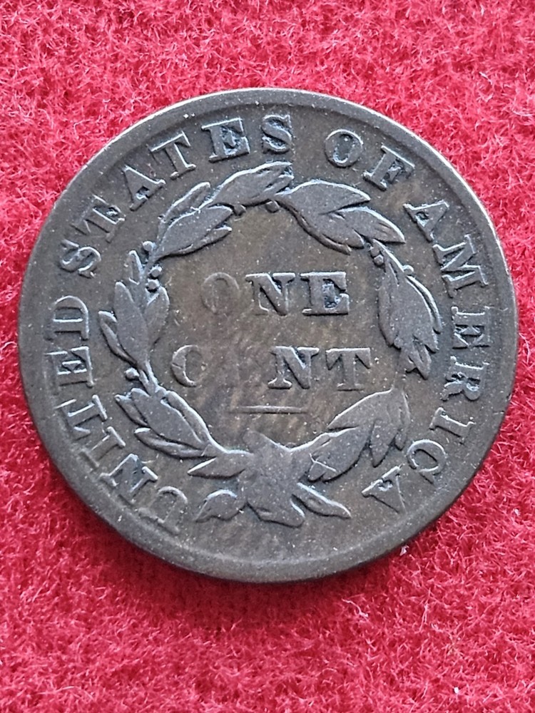 1829 large cent medium letters N-5