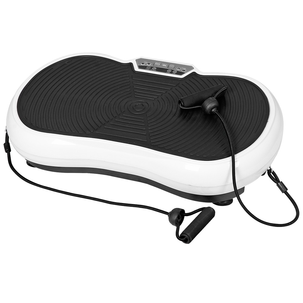 Vibration Plate Exercise Machine Weight Loss Shaping W/ Bluetooth+ Reomote White