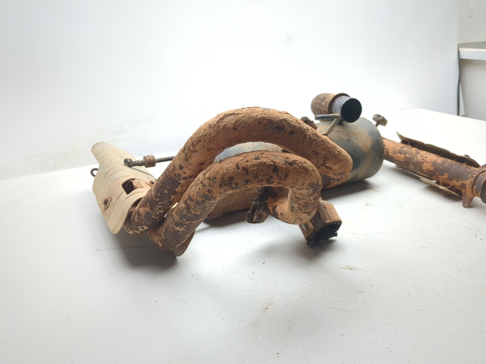 08-14 Polaris RZR S 800 Full Exhaust Header Pipe Muffler Silencer Can