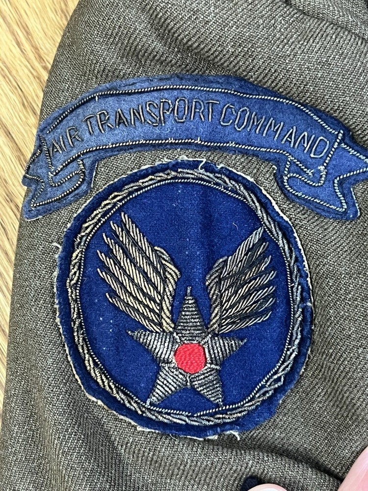WWII US Army Coat Theater Made Iceland Base Command Air Transport Command Patch
