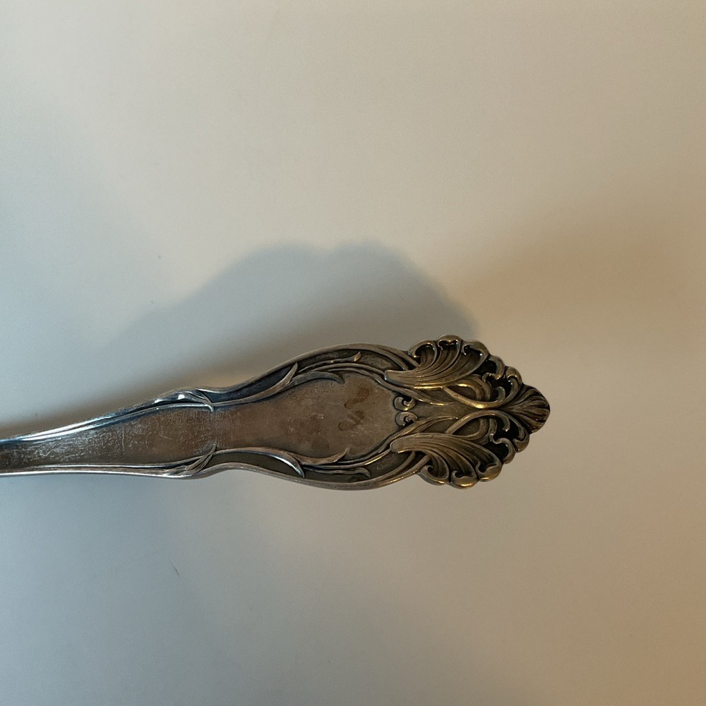Ladle 12.5” Silver-plate 1901 Antique Reed & Barton Tiger Lily Extra Large Bowl