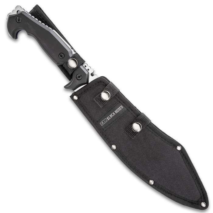 16" TACTICAL HUNTING SURVIVAL RAMBO FIXED BLADE MACHETE KNIFE Camping Axe Sword