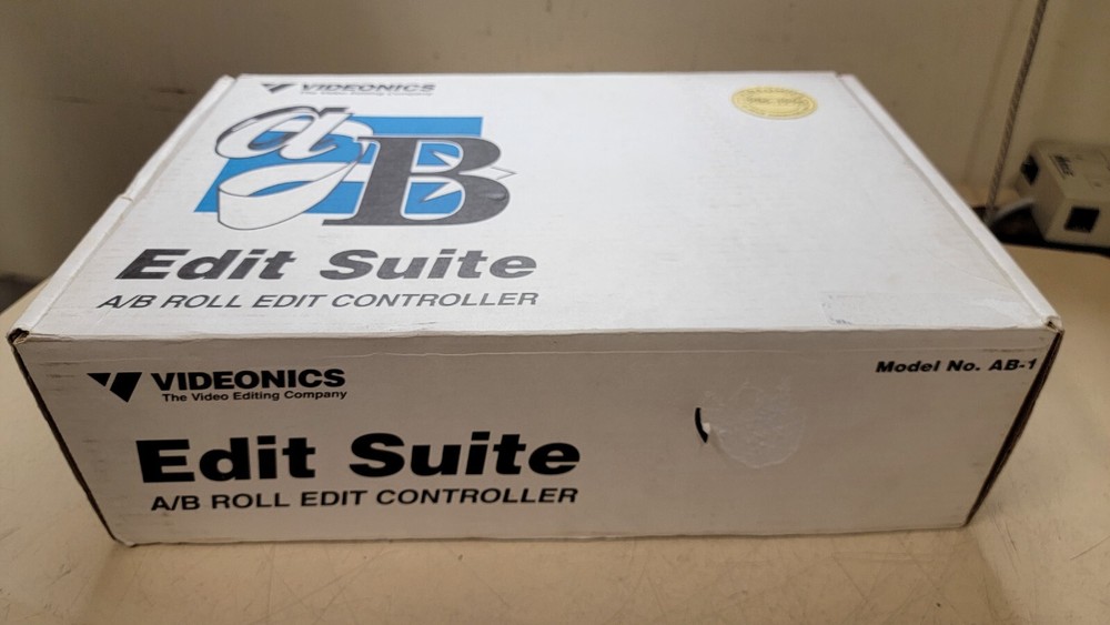 Videonics AB-1 Edit Suite A/B Roll Edit Controller w/ Power Supply, Manual, Box