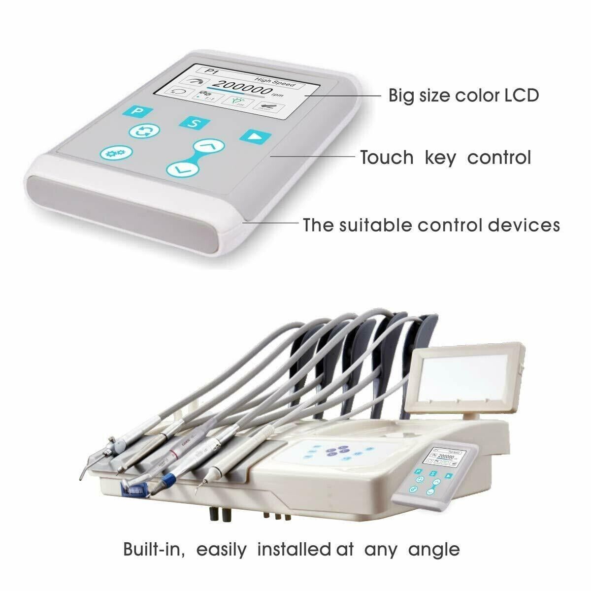 COXO Dental Electric Motor C PUMA INT+ LED Handpiece Brushless Built-in 1:5 NSK
