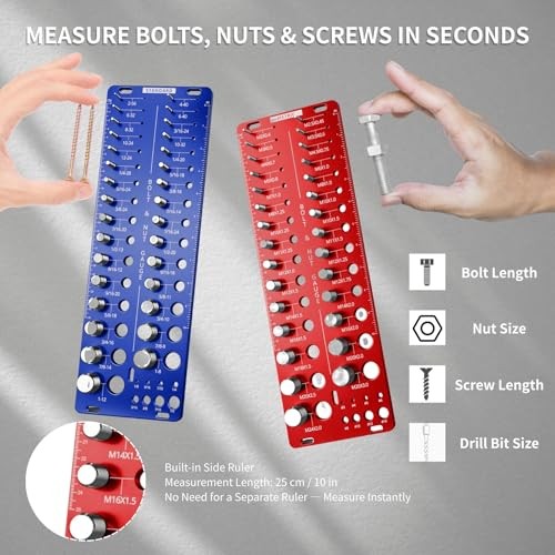 76 Thread Checker, Nut and Bolt Thread Checker Standard and Metric, Thread