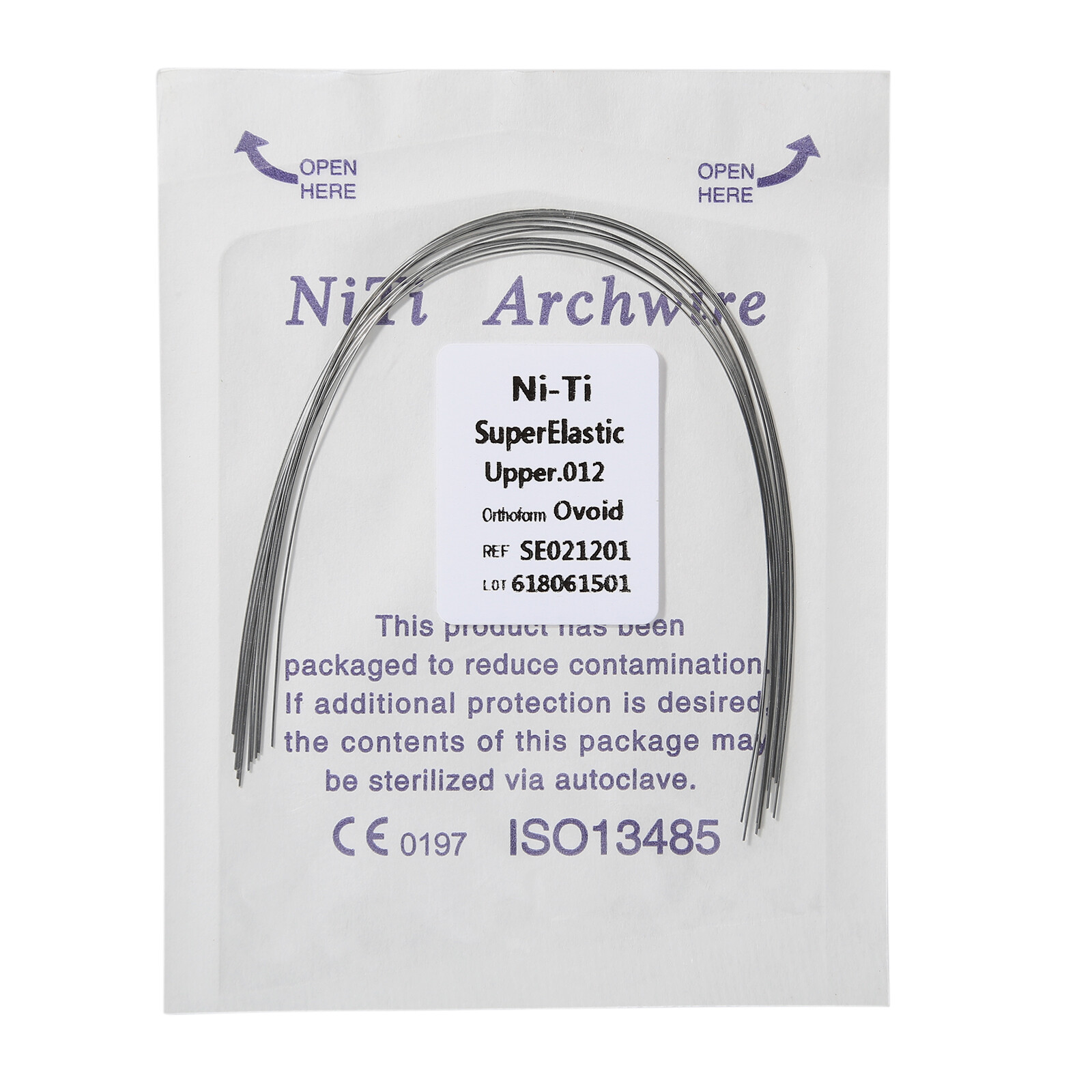 Dental Ortho Supper Elastic Niti Round Arch Wire 012/0.14/0.16/ 0.18/0.20 po